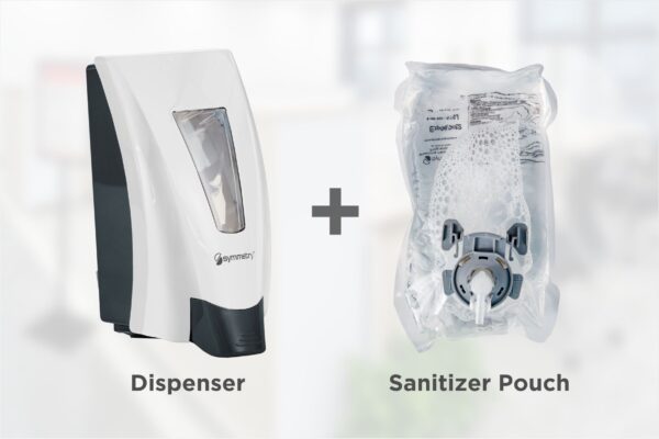 Sanitation Dispenser with Sanitizer Pouch Kit