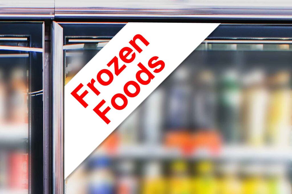 "Frozen Foods" - Cooler Corner Decal - Image 2