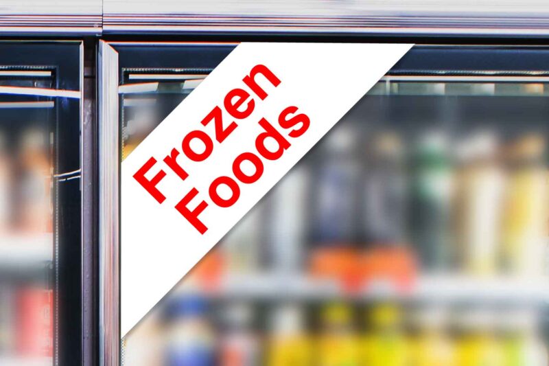 "Frozen Foods" - Cooler Corner Decal - Image 2