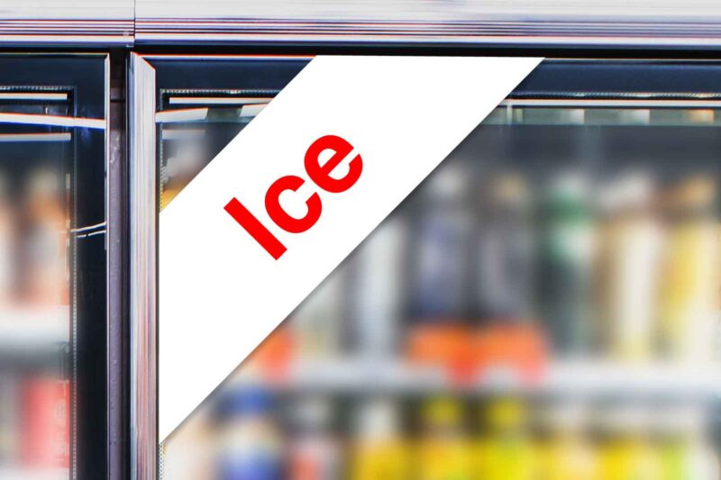 "Ice" - Cooler Corner Decal - Image 2