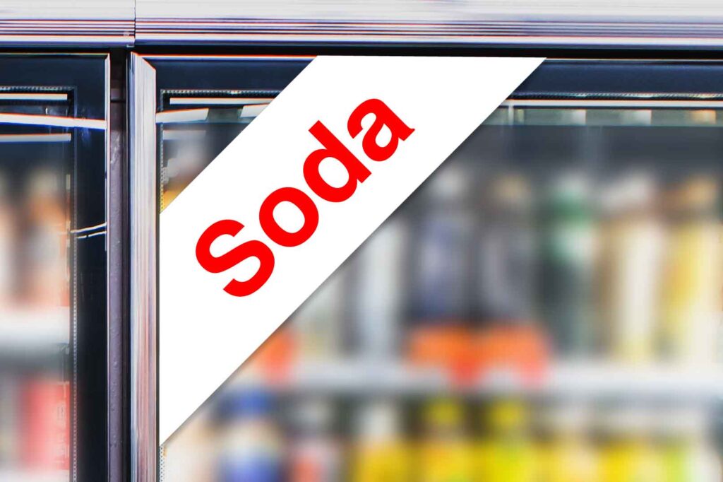 "Soda" - Cooler Corner Decal - Image 2
