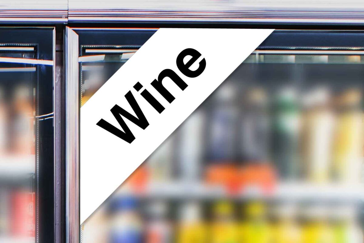 "Wine" - Cooler Corner Decal - Image 3