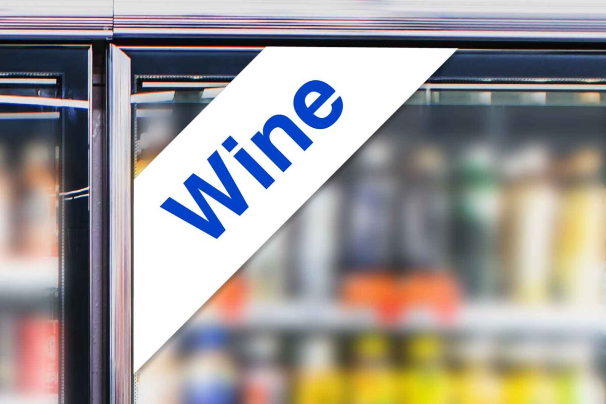 "Wine" - Cooler Corner Decal - Image 2