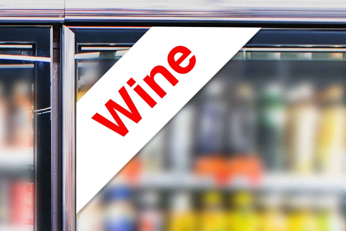 "Wine" - Cooler Corner Decal