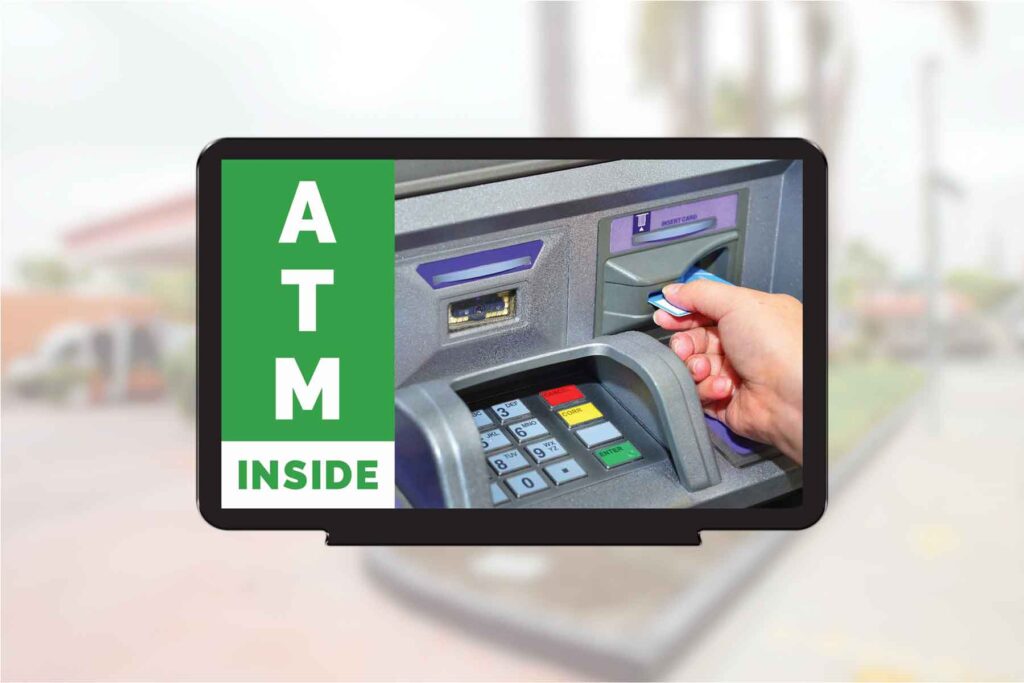 "ATM Inside" - Pump Topper Insert