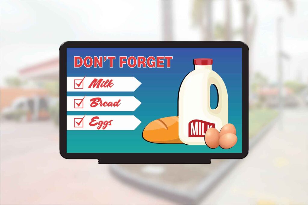 "Don't Forget Milk Bread Eggs" - Pump Topper Insert