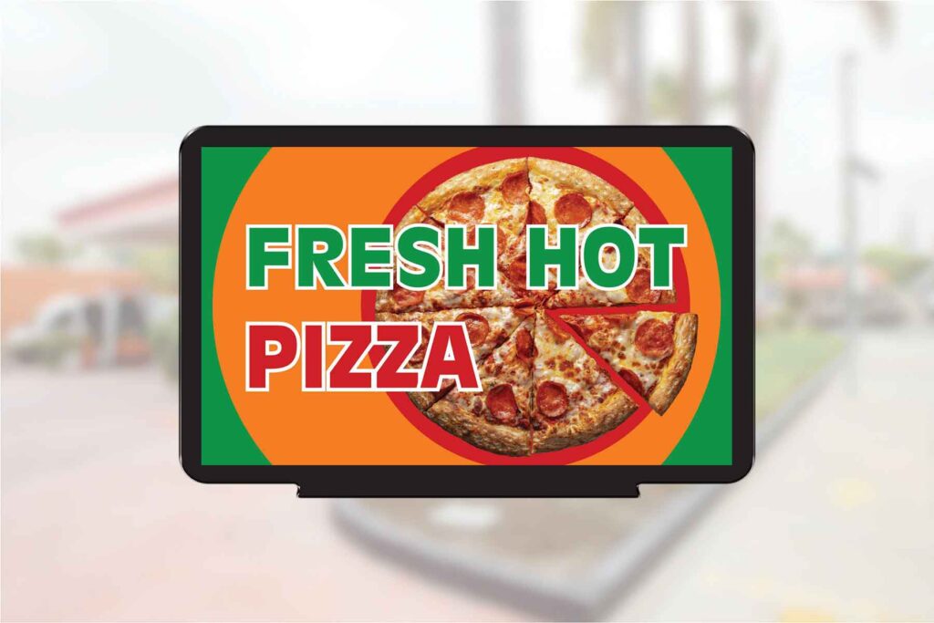 "Hot Pizza" - Pump Topper Insert