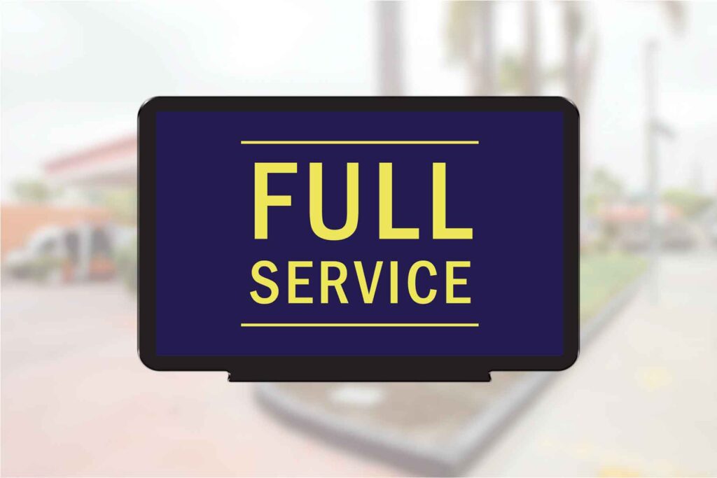 "Full Service" - Pump Topper Insert
