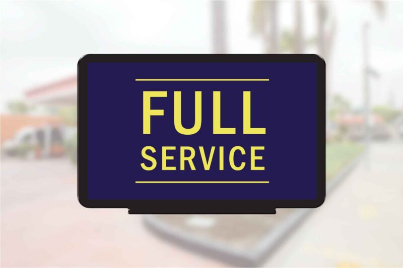 "Full Service" - Pump Topper Insert