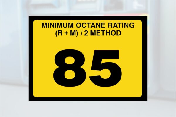 Standard Octane Rating Decals