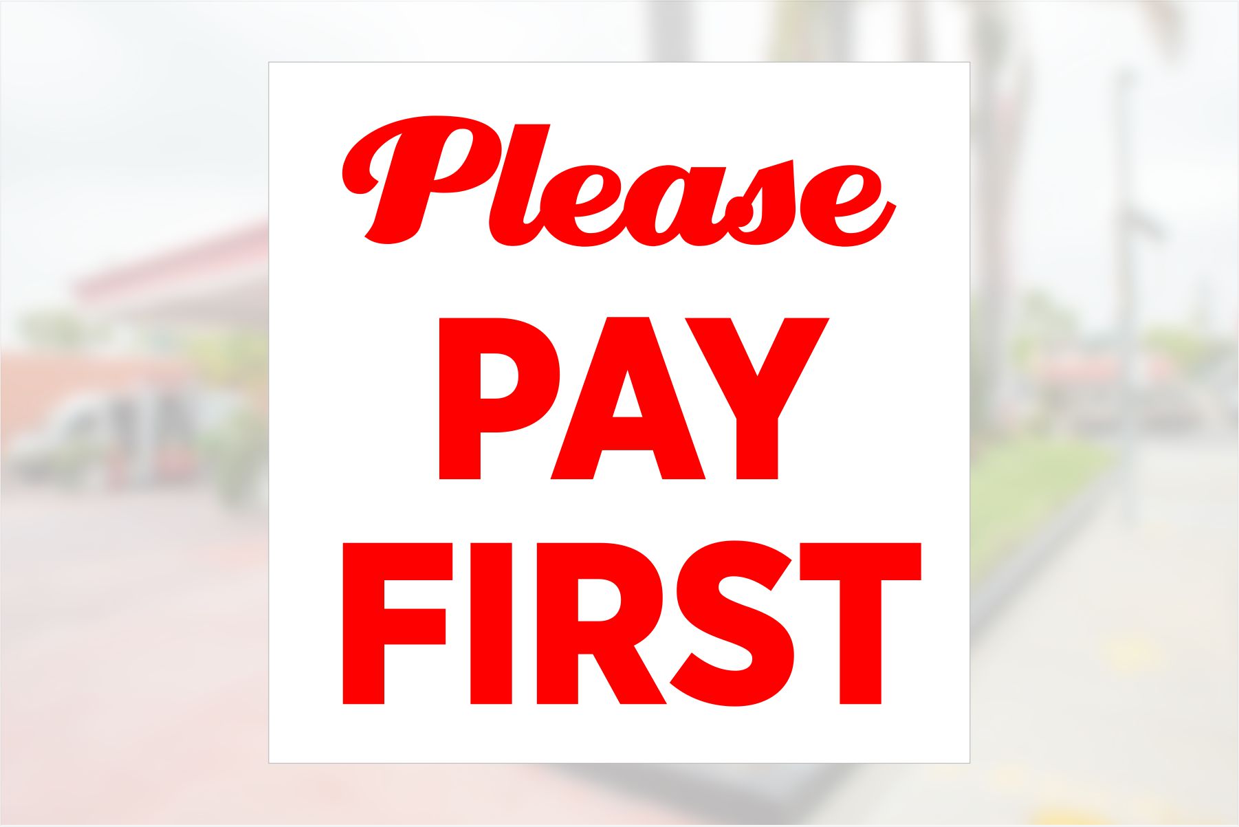 Please Pay First