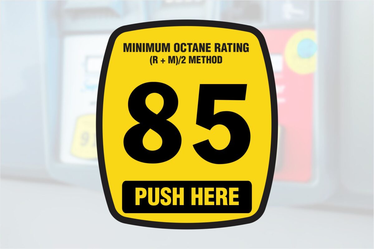 Wayne Ovation Octane Rating Decals