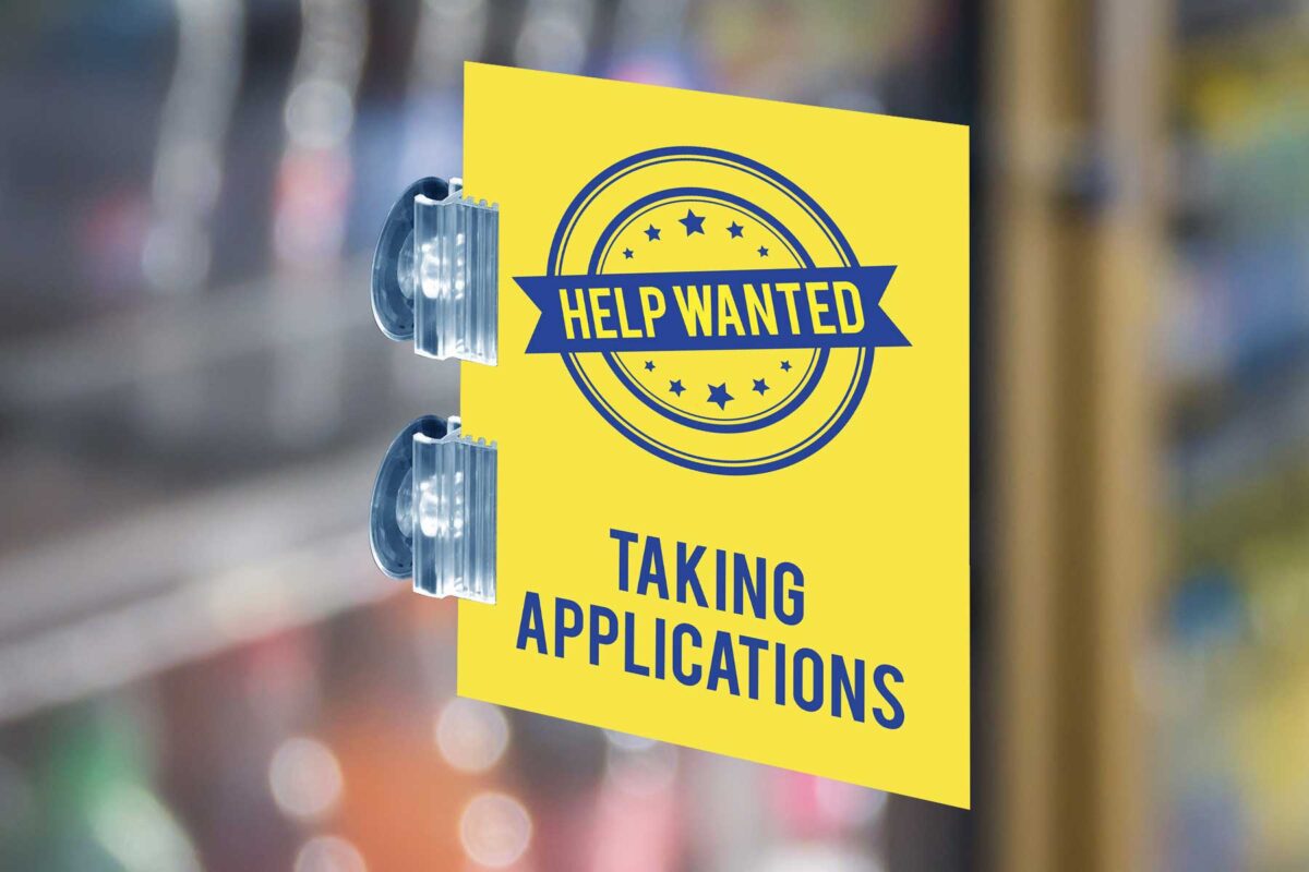 "Help Wanted Taking Applications" - Cooler Flag