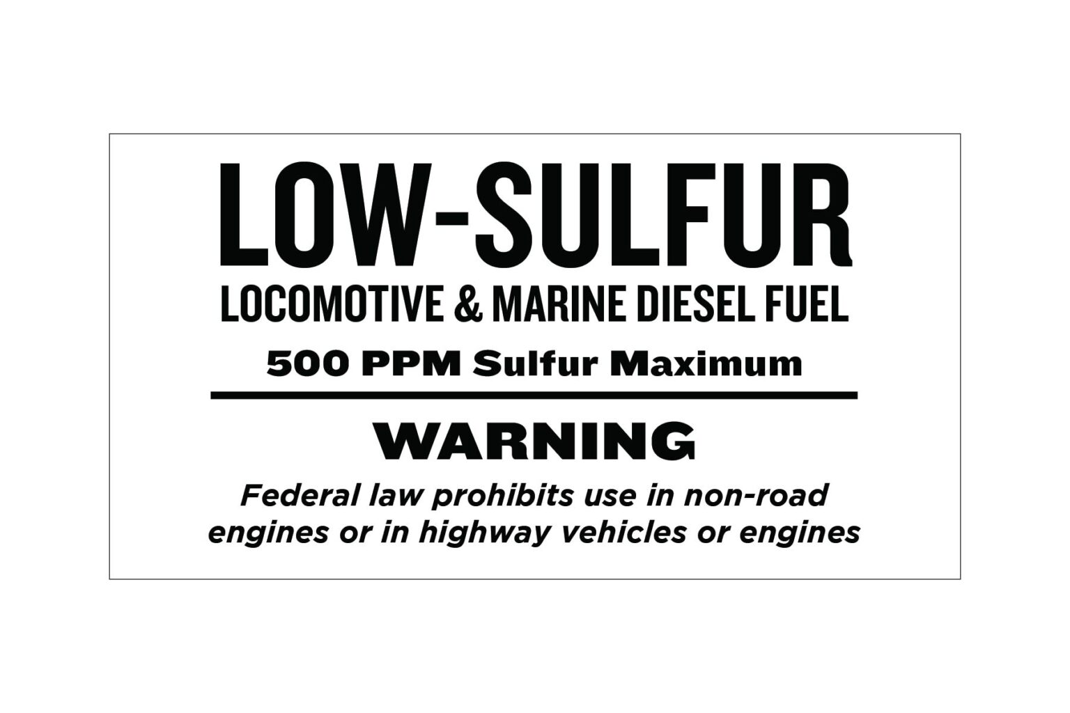 low-sulfur-locomotive-marine-diesel-fuel-decal