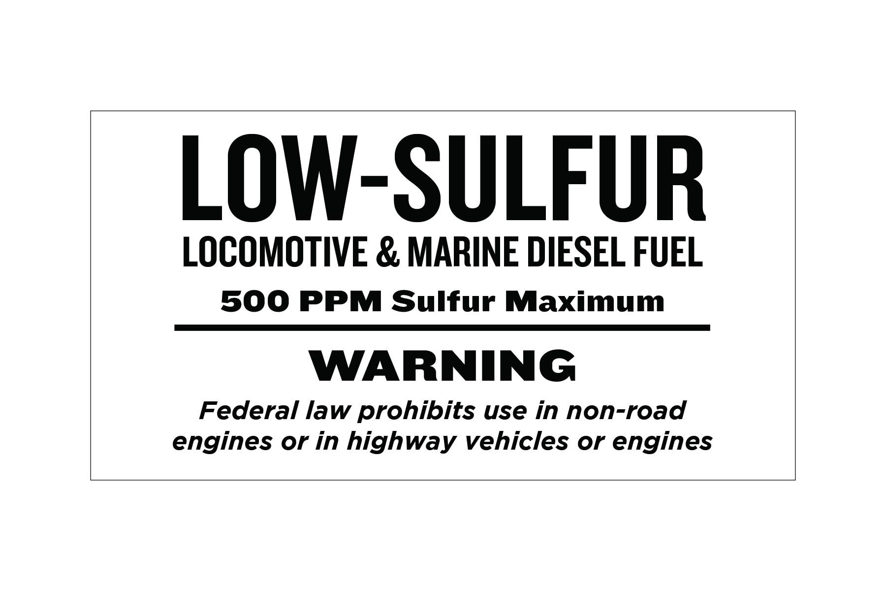 low-sulfur-locomotive-marine-diesel-fuel-decal