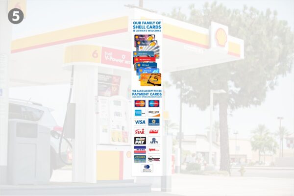 Shell RVIe - Pump Credit Card without Mobil Pay - Decal