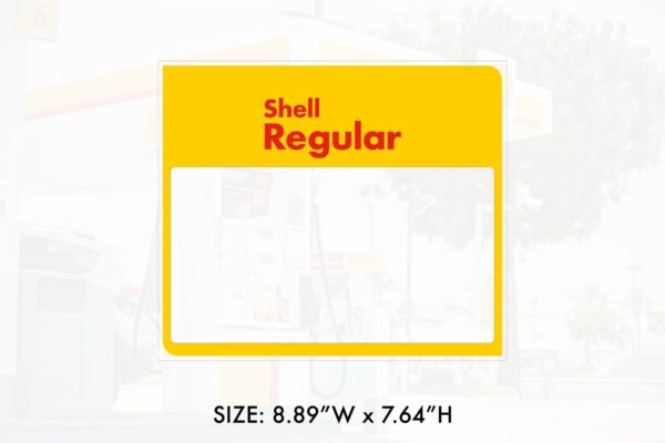 Shell RVIe – Product ID Overlay – Gilbarco Advantage - Membrane - Decal