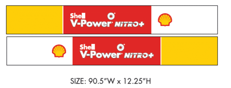 Shell RVIe - Valance - Wide Size - Decal