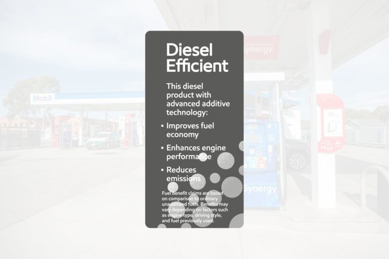 ExxonMobil - Diesel Efficient Description - Wayne Ovation - Decal