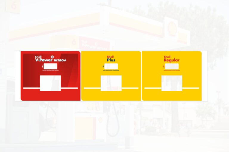 Shell RVIe - Product ID Overlay - Gilbarco Advantage Soda - Decal