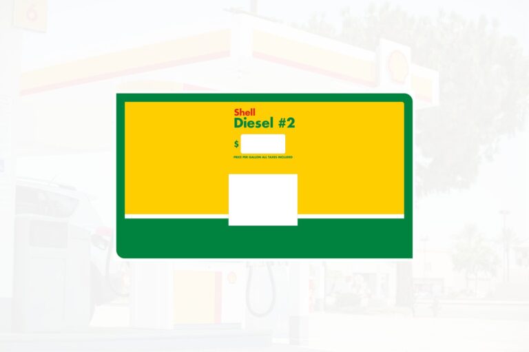 Shell RVIe - Product ID Overlay - Gilbarco Advantage Soda Diesel - Decal