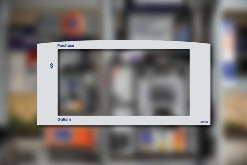 76 - Price Reader Overlay - Gilbarco Encore S - Decal