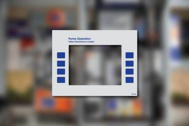 76 - Narrow Main Display - Gilbarco Encore S - Decal