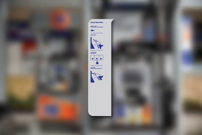 76 - Nozzle Sign Overlay - Gilbarco Encore S - Decal
