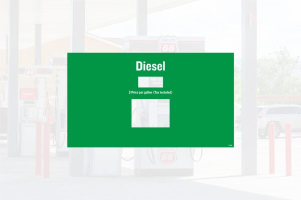 Conoco - Product ID Overlay - Gilbarco Advantage Diesel - Soda - Decal