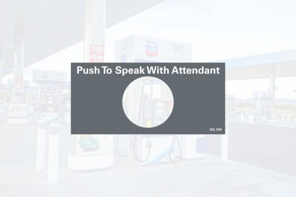 Chevron - Push to Speak w/Attendant Overlay - Wayne Ovation 2 - Decal