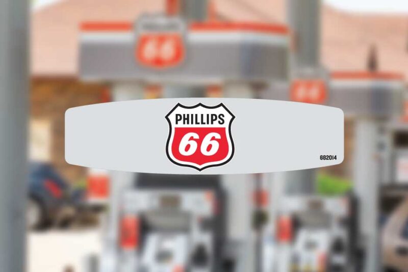 Phillips 66 - Crown Graphic - Gilbarco Encore S - Decal