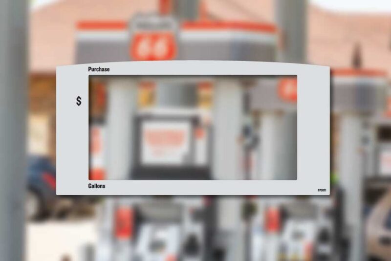 Phillips 66 - Main Display Overlay - Gilbarco Encore S - Decal