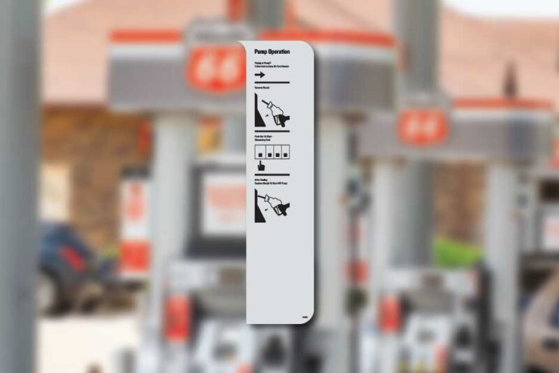 Phillips 66 - Nozzle Sign Overlay - Gilbarco Encore S - Decal
