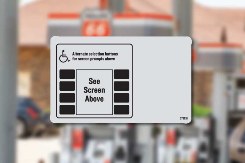 Phillips 66 - ADA Pin Pad - Gilbarco Encore S - Decal