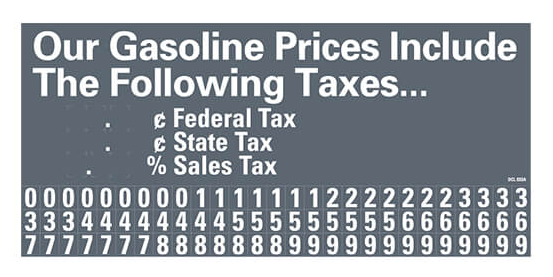 Chevron - California - Storefront Gas Tax - Decal