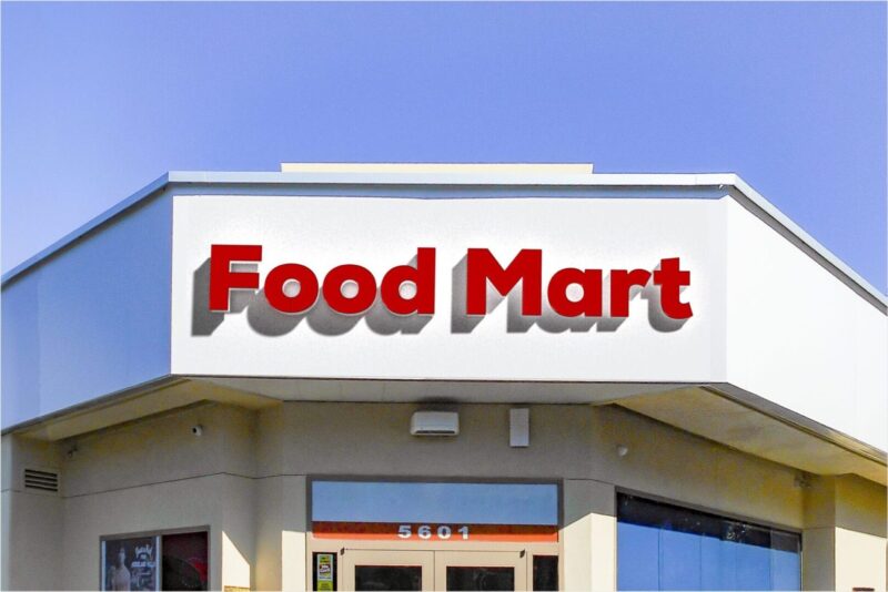 "Food Mart" Channel Letters