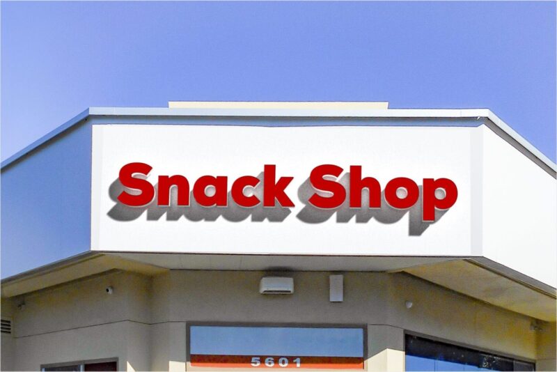 "Snack Shop" Channel Letters