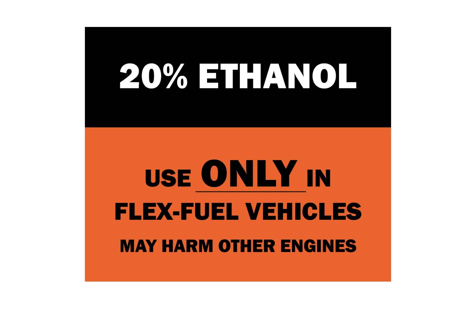 20% Ethanol Decal