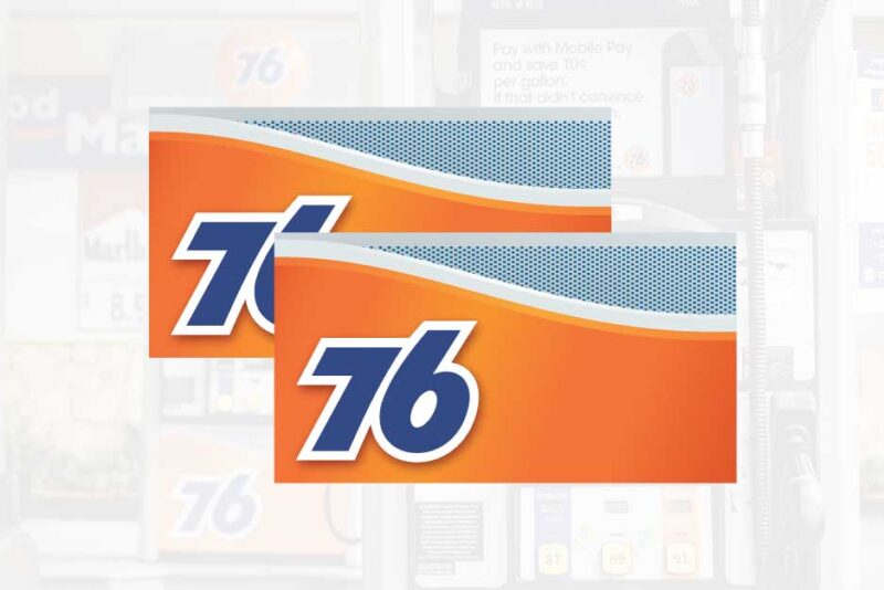 76 Crest - Pump Skirt Skin - Wayne Ovation 1 - Decal