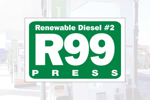 76 Renewable Diesel Gilbarco Advantage R99 Octane Decal