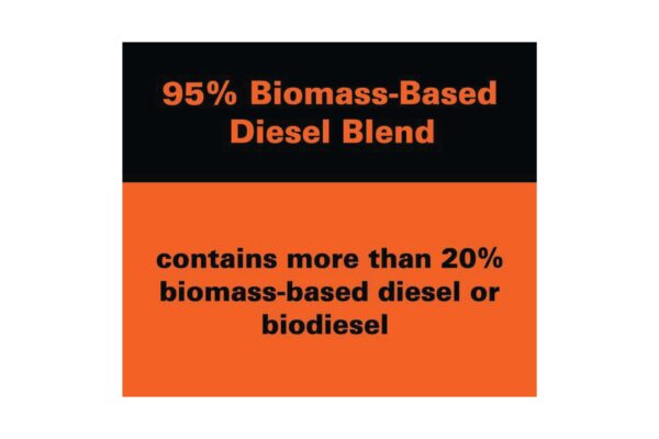 FTC Label 99% Biomass-Based Regulatory Decal