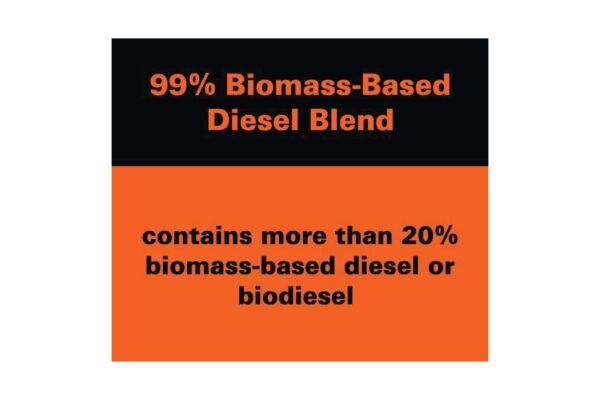 99% Biomass-Based Regulatory Decal