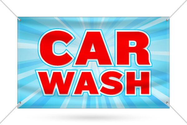 Car Wash Banner 3x5