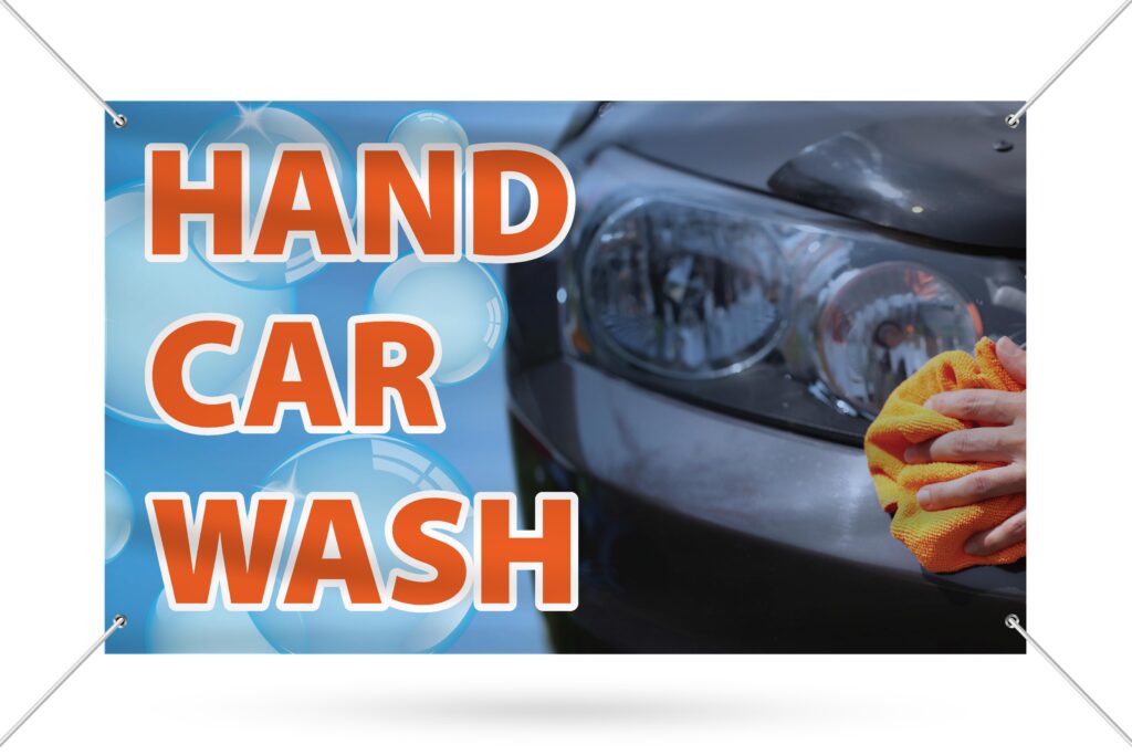 Hand Wash Vinyl Banner 3x5