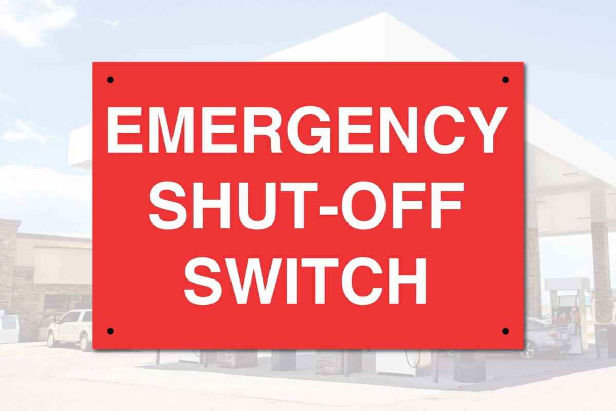  Emergency Shut Off Switch Sign