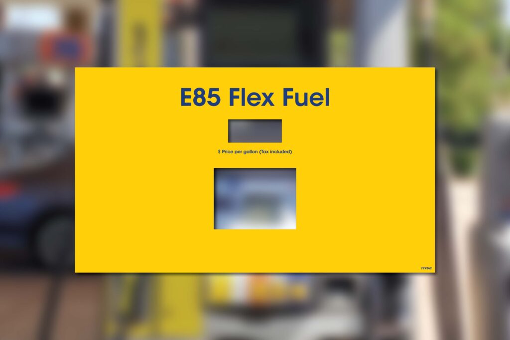 E85 Flex Fuel price per gallon.