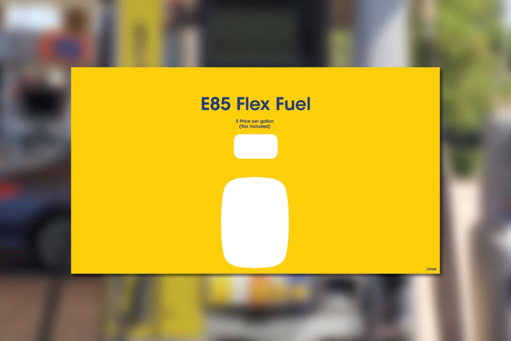 E85 Flex Fuel price per gallon.