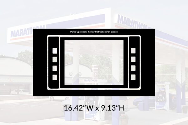 Marathon Encore S Main Display Wide Kit Black Decal