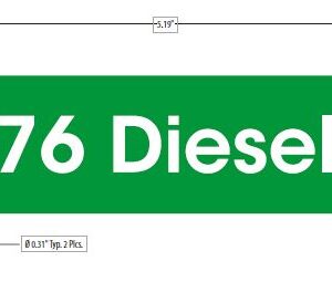 76 Diesel - Tank Tag