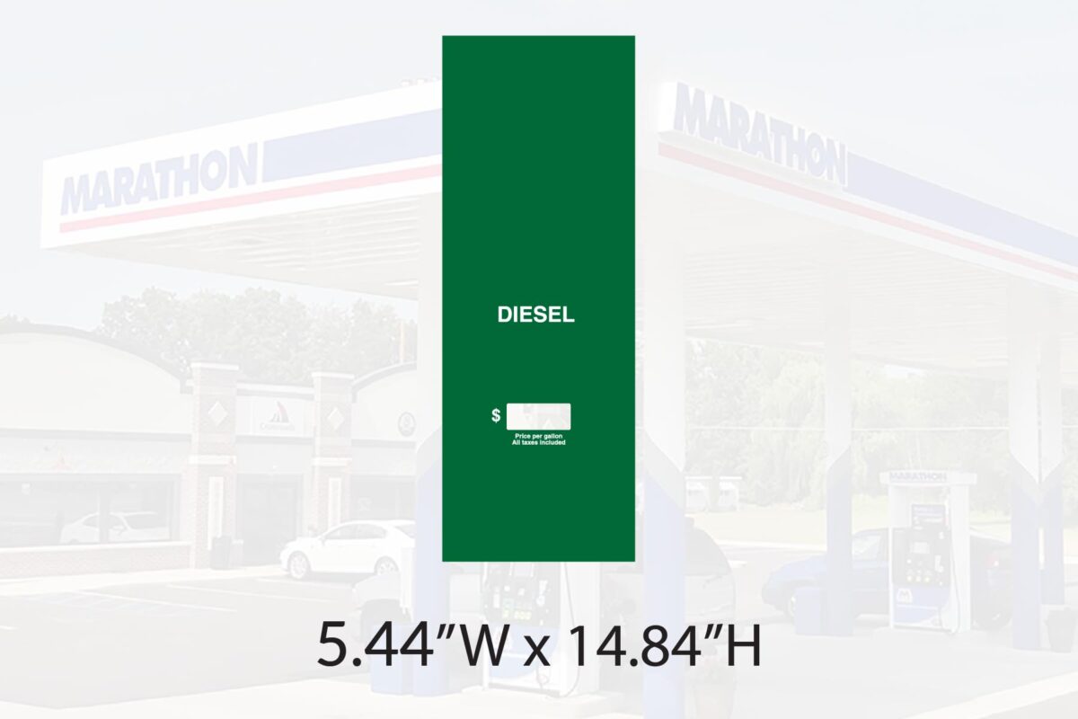 Marathon-Encore-C-3+1 Diesel Single Grade Panel No Actuator-Decal-Product-ID-Overlay